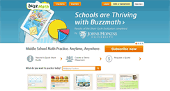 Desktop Screenshot of buzzmath.com